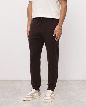 ISAIA Brown cashmere joggers MP0048J0420