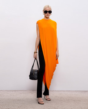 Tom Ford Orange long top with asymmetric cut TSJ647FAX162