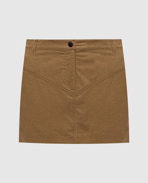 Twinset Brown velvet skirt 262AQ2041