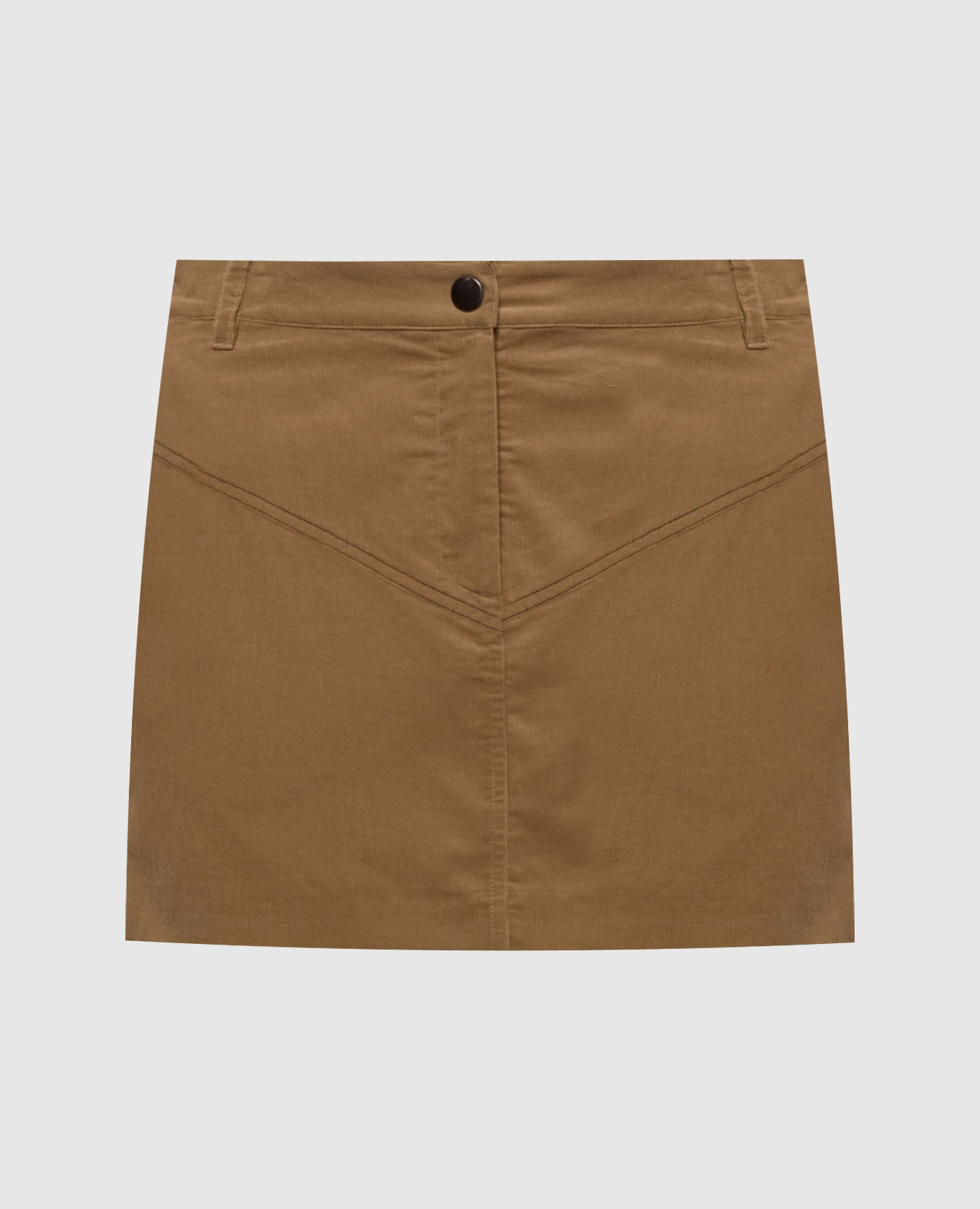 Jupe en velours marron