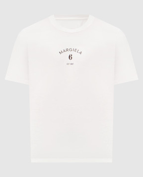 Maison Margiela MM6 White T-shirt with logo print SH2GC0038M20048