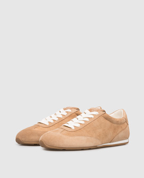 Stuart Weitzman Colton brown suede sneakers SN228