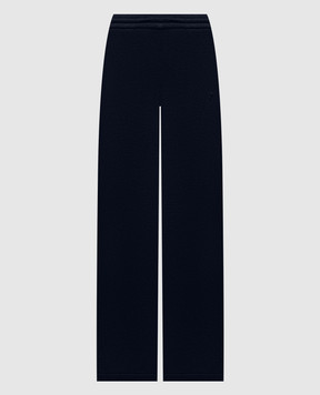 Sporty & Rich Ivana blue cashmere and wool pants PA02785327BL106
