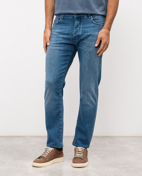 MooRER PAVEL blue jeans with a worn effect PAVEL919VINTAGE