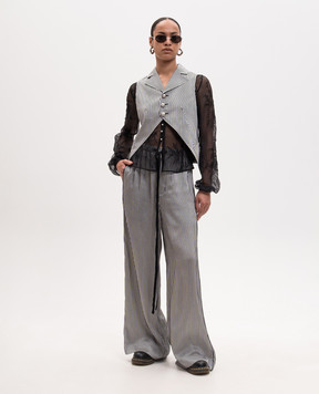 Ann Demeulemeester Lune striped vest B0014019FA737