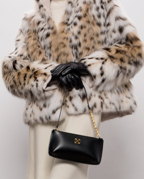 Off-White Black leather Jitney 1.0 bag OWWNN22F26LT01
