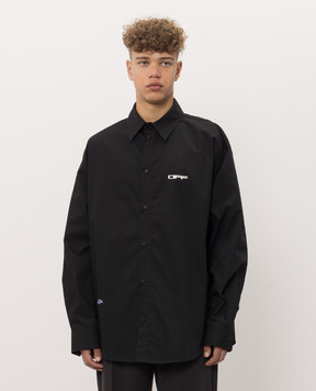 Off-White Archi Geography Arrow Black Shirt 44MGE055F26F001