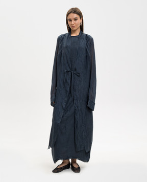 Marc Le Bihan Blue silk kimono cardigan 2300