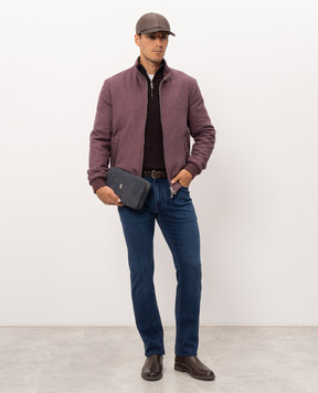 Stefano Ricci Purple silk and cashmere jacket MZJ6300050C174HA