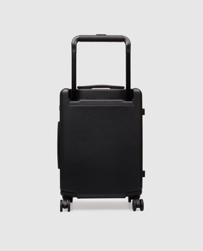 Palm Angels Black suitcase with textured lettering PMNG002S26PLA002