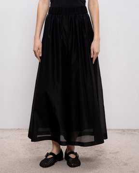 Peserico Black culottes with monil chain E04131D08372