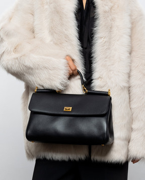 Dolce&Gabbana My Sicily black leather satchel bag BB7782B7321