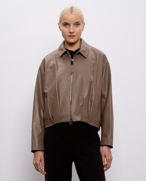 Simonetta Ravizza Brown leather jacket Lavy S06JA409L1