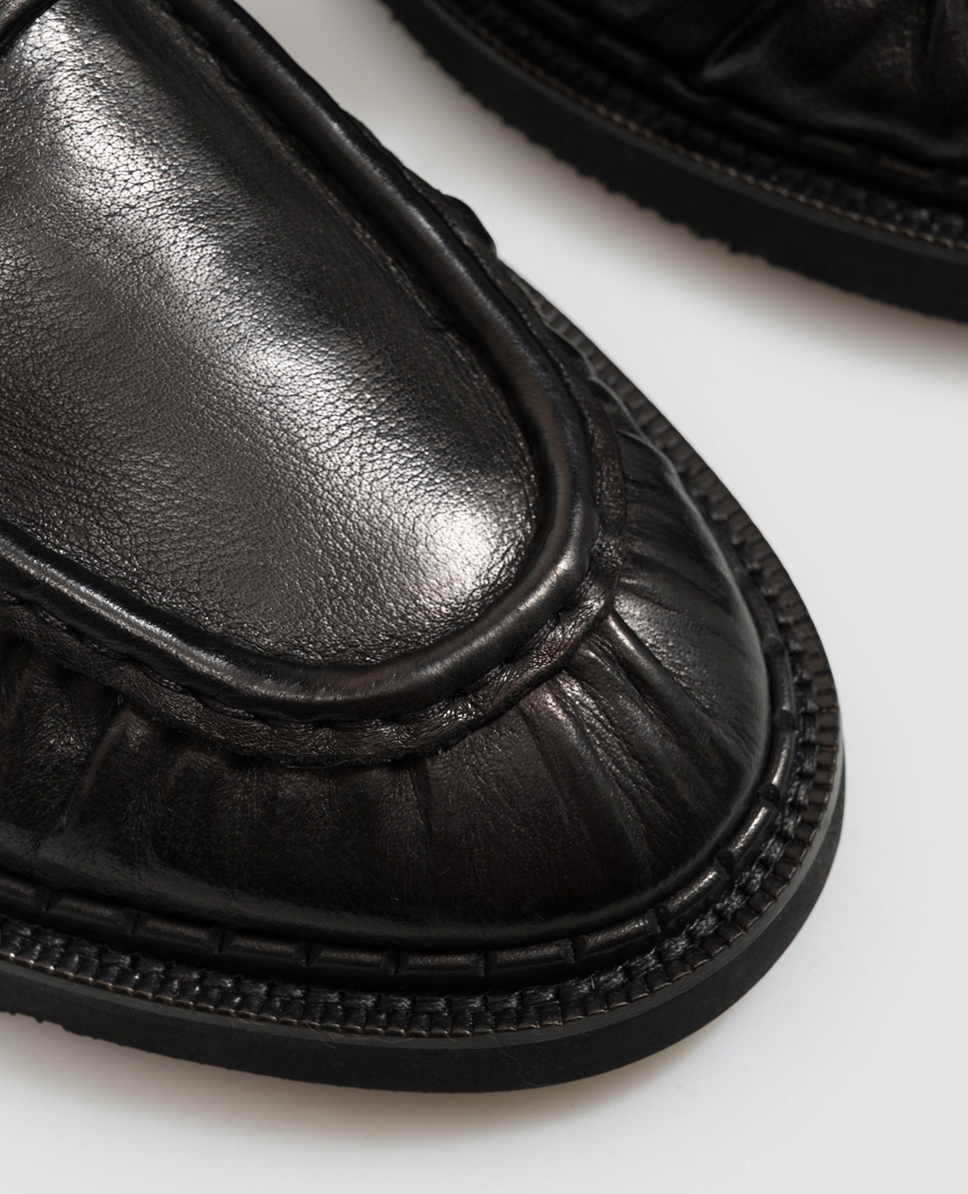 Black leather loafers Sturlini 5