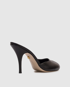 Babe Pay Pls Black leather mules 212920KO