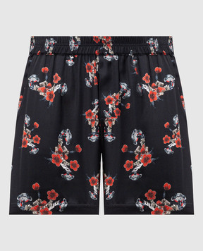 Rhude Black shorts with print RHSS26SH01358