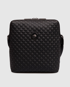 Stefano Ricci Black leather bag with emblem ND156TUMR1MR