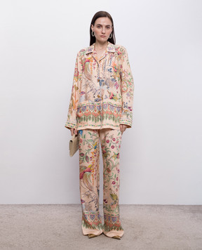 Etro Pink pajama-style blouse WRIA010099SPSI4