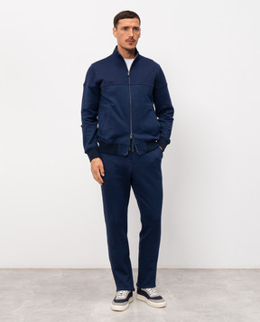 CAPOBIANCO Blue tracksuit with linen 20M453DH00C20M704DH00