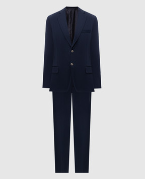 Stefano Ricci Blue wool suit M1SFM28006W0001D