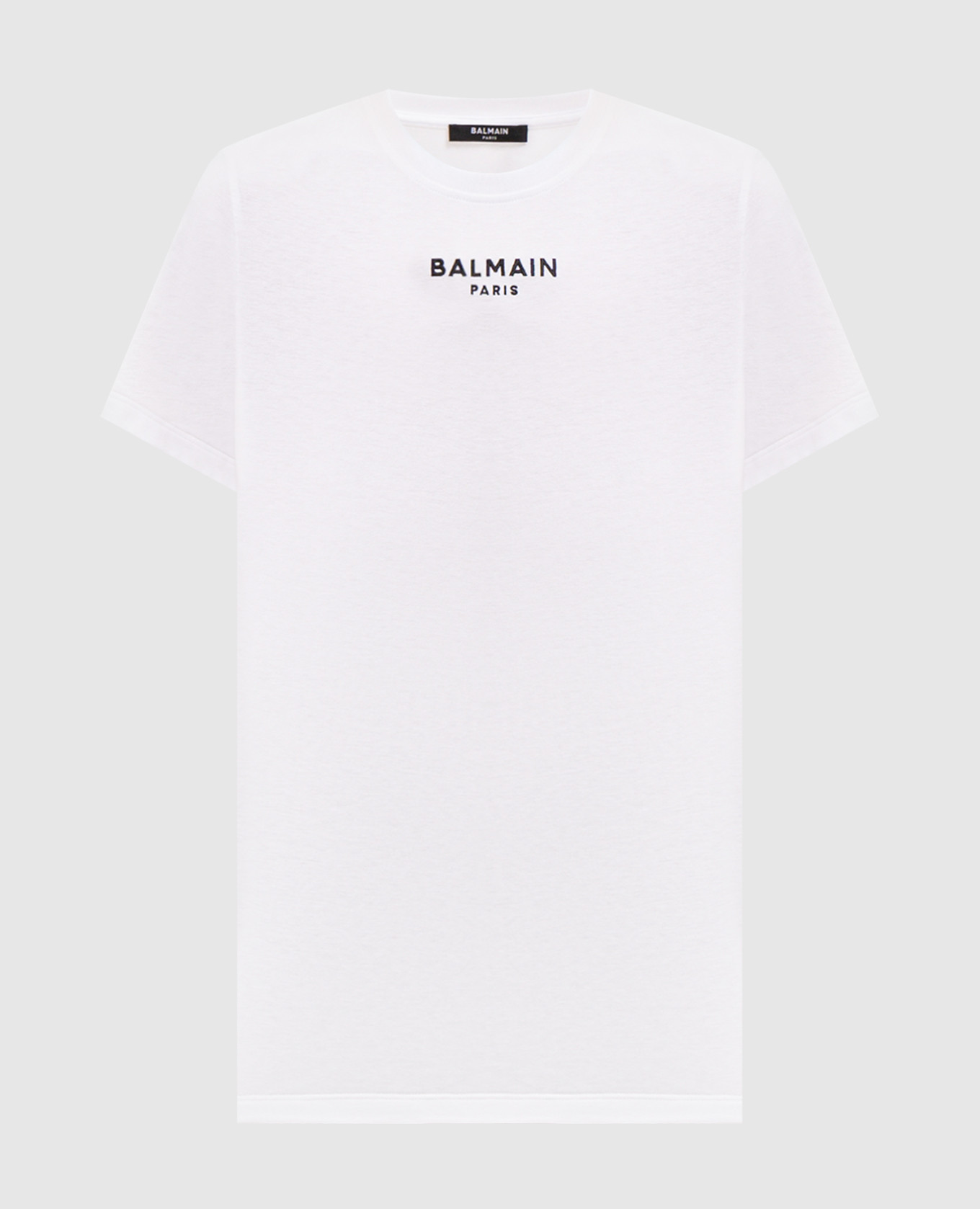 White T-shirt with logo embroidery