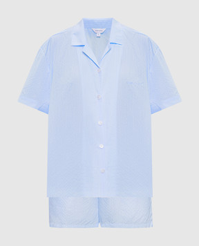 Dore & Rose Blue striped pajamas SHORTSLEEVESTRIPEDPJ