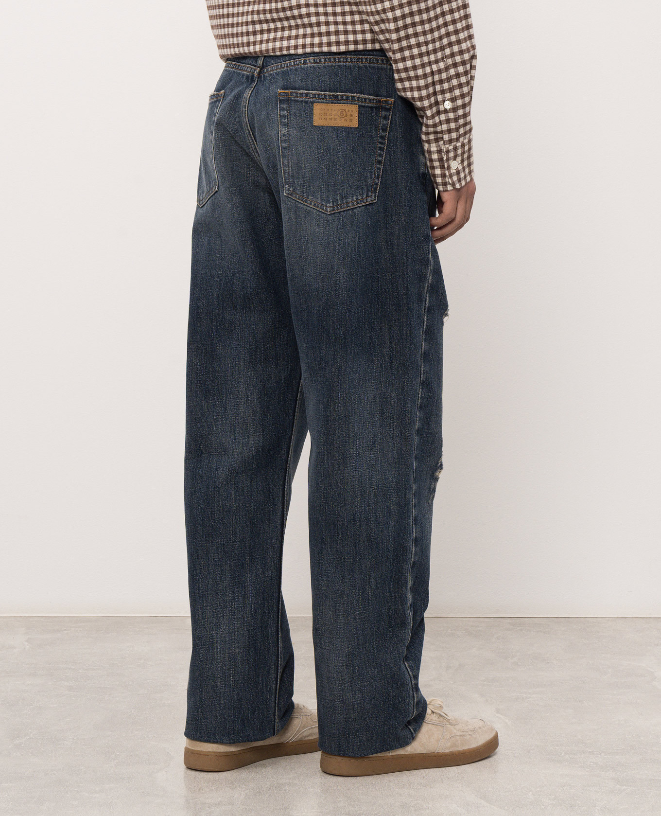 Blue jeans with holes Maison Margiela MM6 4