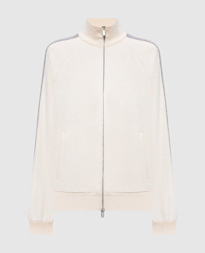 Peserico Ivory striped track jacket A12583J0C5033