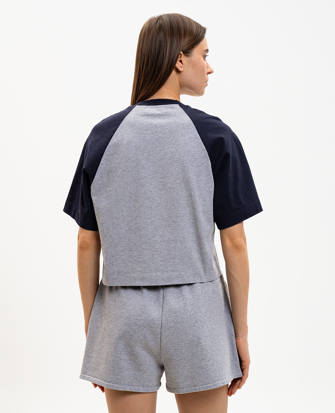 Grey melange T-shirt with embroidered logo Off-White 4