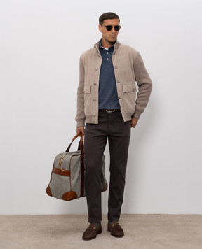 Brunello Cucinelli Beige combination jacket MPCLF1955