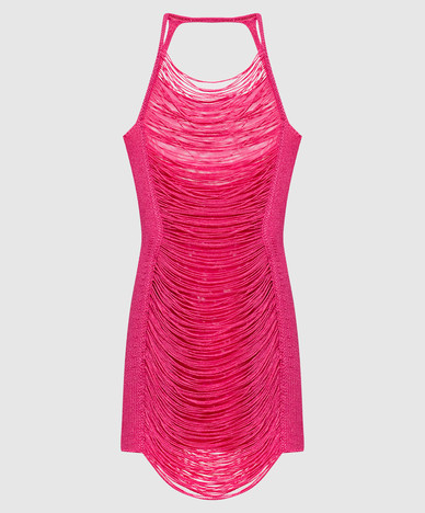 Pink mini dress