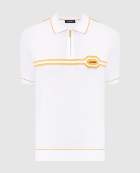 Stefano Ricci White polo with silk K818119P31F26285