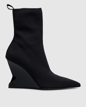 Balmain Black ankle boots HN1TE202TKNI