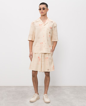 Misbhv Beige Devil Postcard shirt 260M104