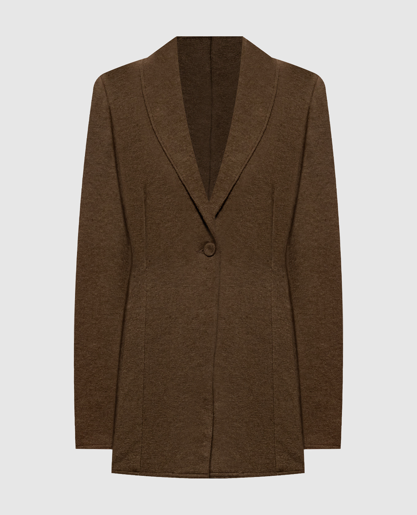 Brown cashmere and silk jacket Ermanno Scervino