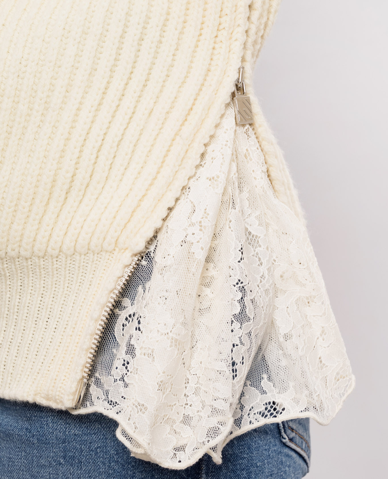 Ivory wool sweater Giuseppe Di Morabito Milano 5