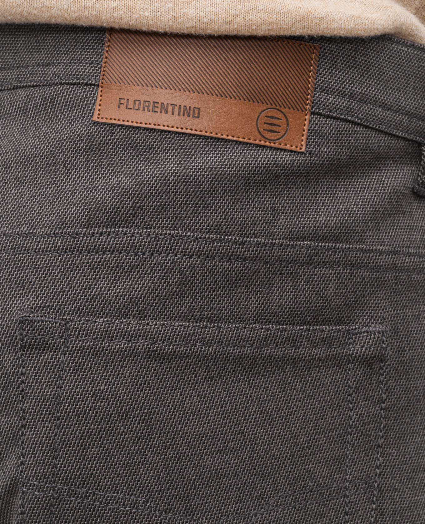 

Grey pants with logo patch Florentino