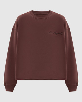 Maison Margiela MM6 Brown sweatshirt with logo print S52GU0260M25025