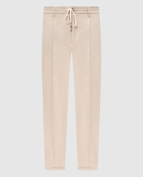 Peserico Beige linen pants R54274D02606
