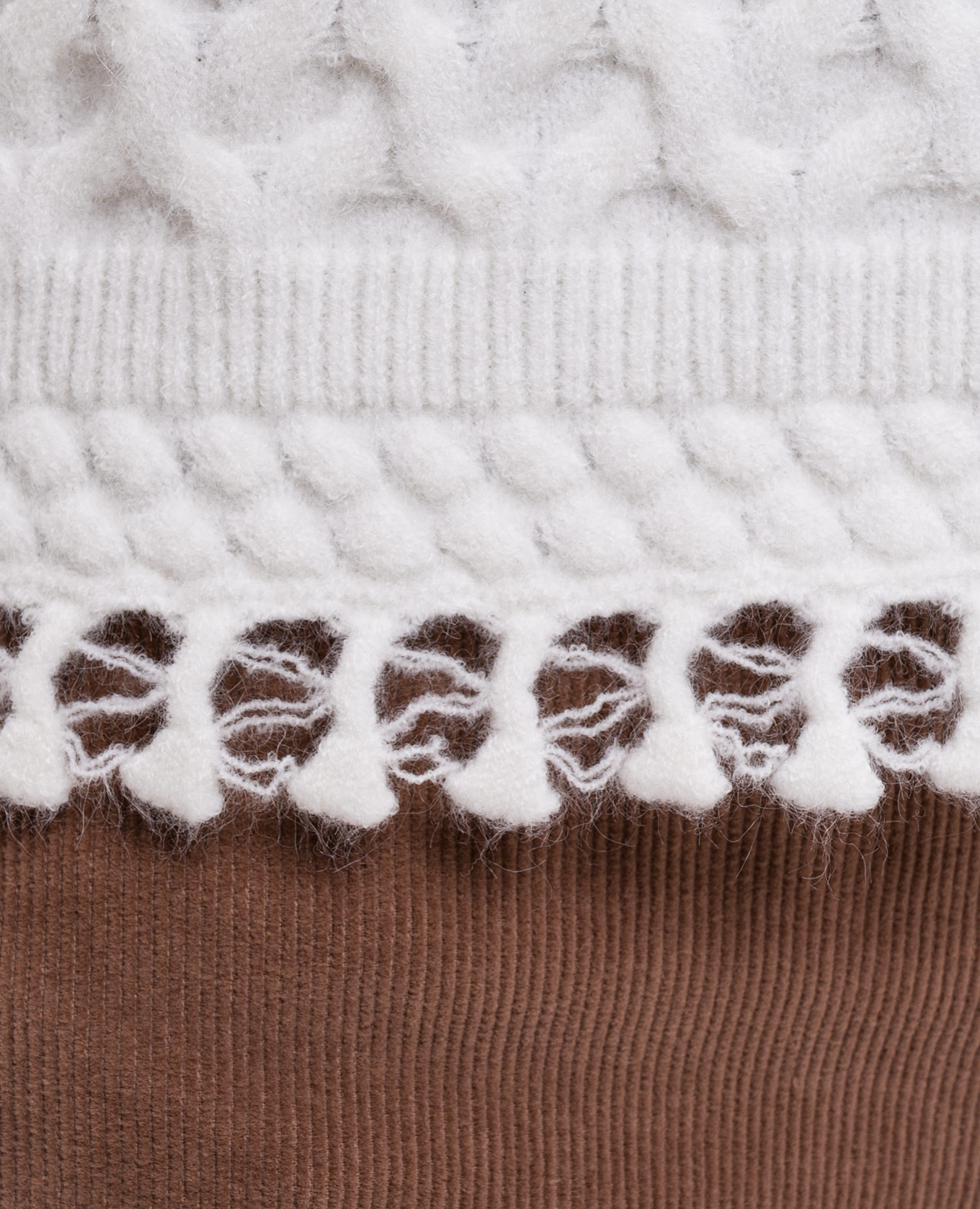 Ivory sweater with textured pattern Twinset 5