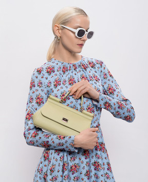 Dolce&Gabbana Green leather bag Sicily BB7652B1001