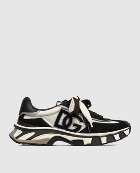 Dolce&Gabbana Black Country Road combo sneakers with monogram patch CS2403A0205