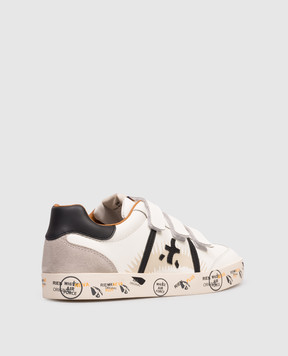 Premiata Andy children's white leather sneakers 322094522735