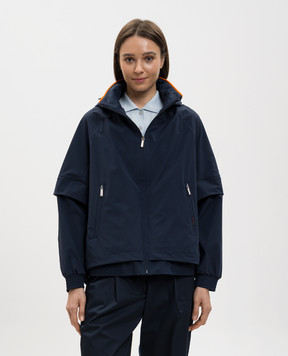 MooRER Blue windbreaker BELFRY with removable sleeves BELFRYG7