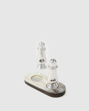 Brunello Cucinelli Buffalo horn salt and pepper set MLOGTXMS06