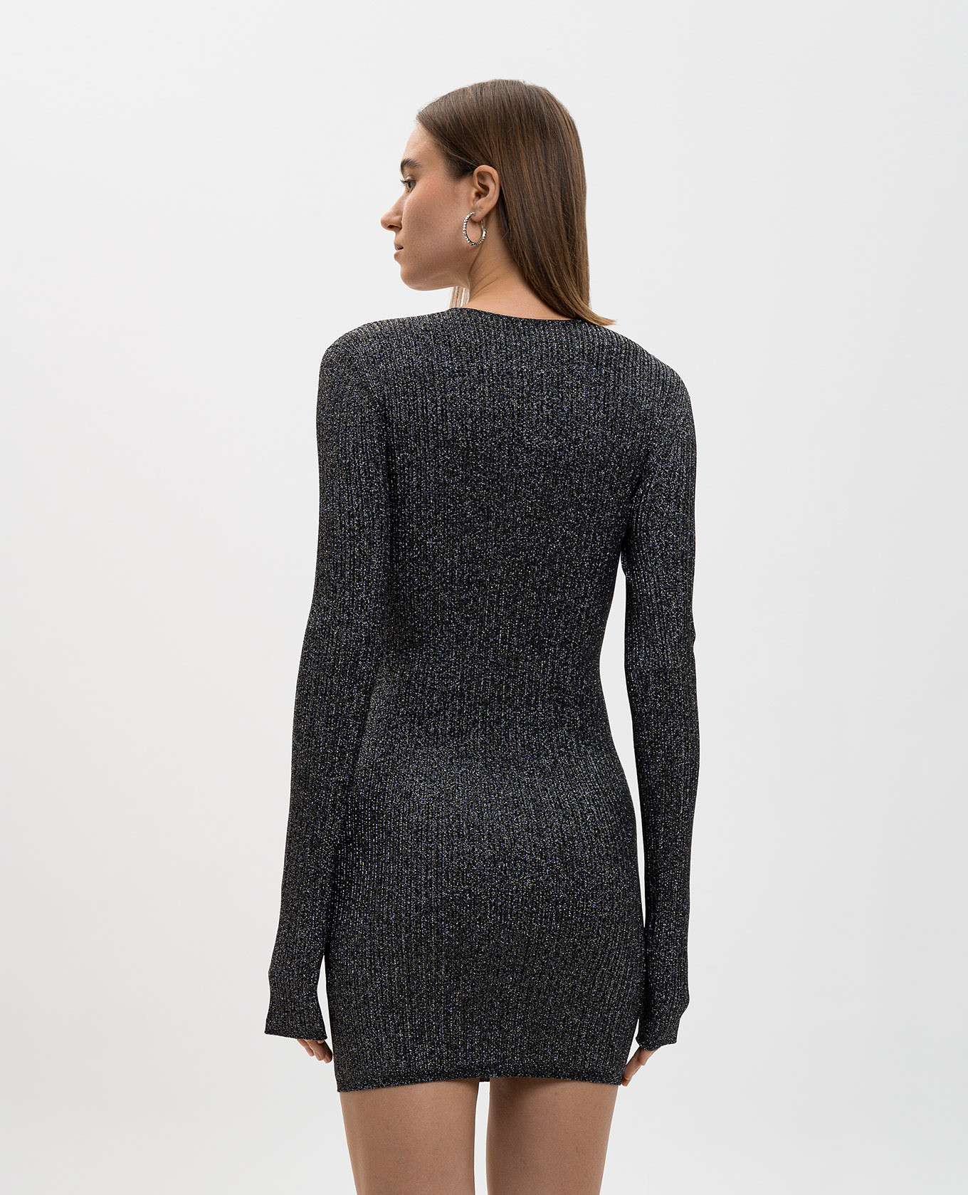 MA HARDWARE black mini dress with lurex AMIRI 4