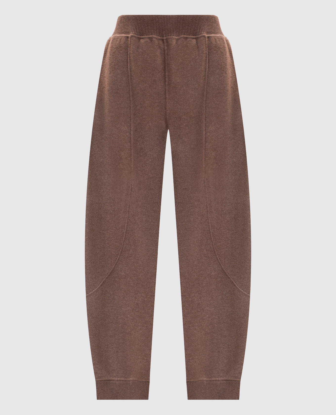CESTO brown wool and cashmere joggers Max Mara