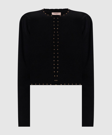 Black cardigan