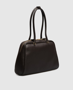Christian Villa Brown leather tote bag 06633