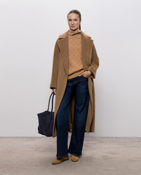 Max Mara Weekend Brown TEMPERA alpaca wool coat WKDTEMPERA